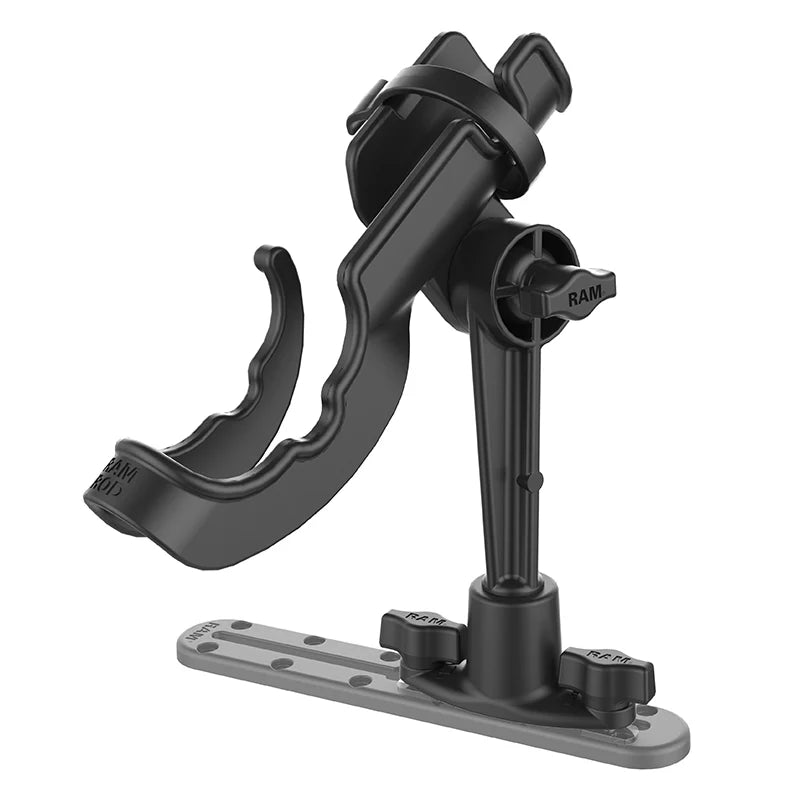 RAM ROD Fishing Rod Holder with Dual T-Bolt Track Base (RAP-114-421) - KBM Outdoors