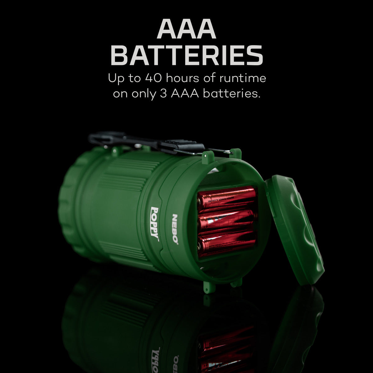 Nebo POPPY Green Lantern & Spotlight - KBM Outdoors