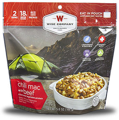 Wise Company - Chili Mac w Beef - KBM Outdoors