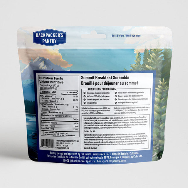 Backpackers Pantry Summit Breakfast Scramble (Single Serve) - KBM Outdoors