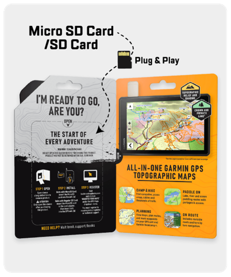 Backroad Maps GPS TOPO for Garmin Handhelds - SD Card - Alberta
