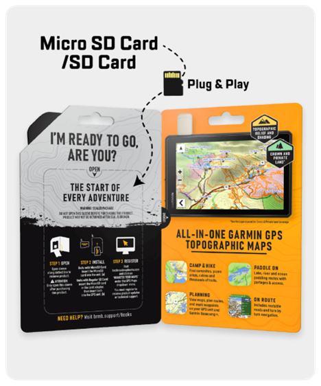 Backroad Maps GPS TOPO for Garmin Handhelds - SD Card - New Brunswick