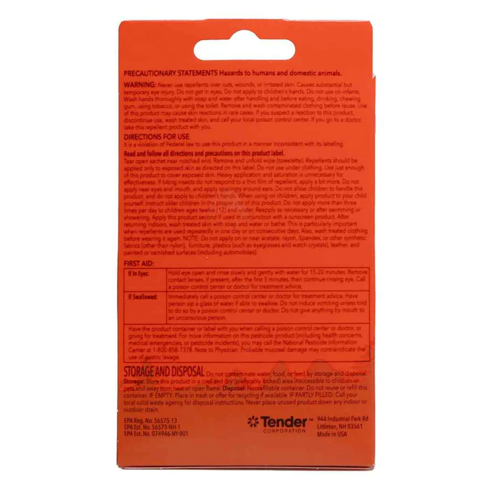 Ben's Tick & Insect Repellent 30% Deet Wipes (12 wipes)