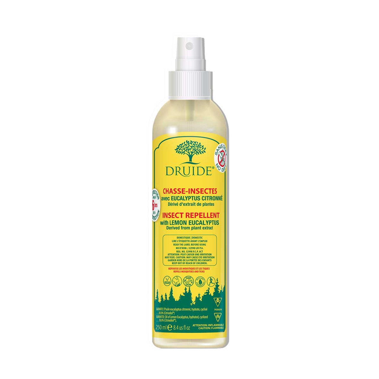 Druide EcoTrail Lemon Eucalyptus Insect Repellent (250ml)