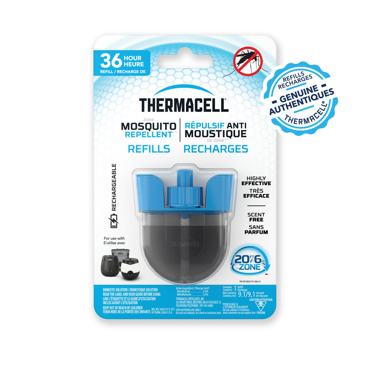 Thermacell Refills for Rechargeable Mosquito Repellers
