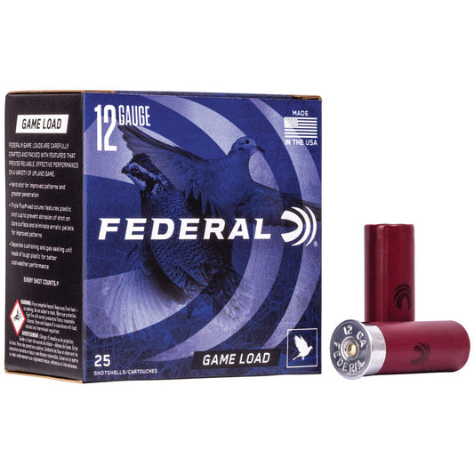 Federal 12 Gauge 2.75" 1oz #7.5 Upland Game Load Ammunition 25/box - KBM Outdoors