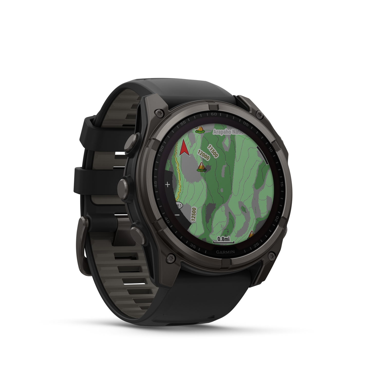 Garmin fēnix® 8 – 51 mm, Solar Sapphire, Carbon Gray DLC Titanium with Black/Pebble Gray (010-02907-10) MRP - KBM Outdoors