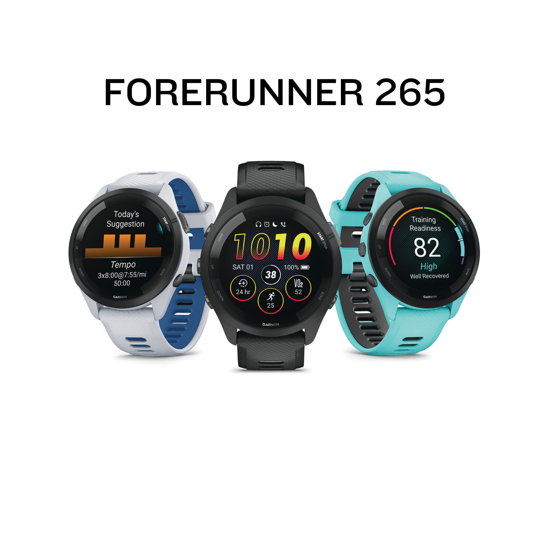 【美品】GARMIN Forerunner 265 Music Garmin Forerunner 265 46mm GPS Watch with Heart Rate Monitor