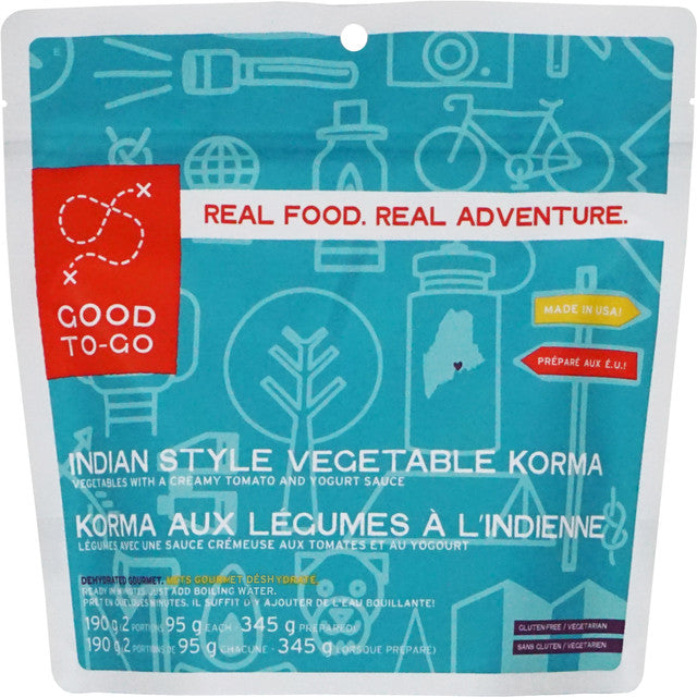 Good To Go Indian Style Vegetable Korma - KBM Outdoors