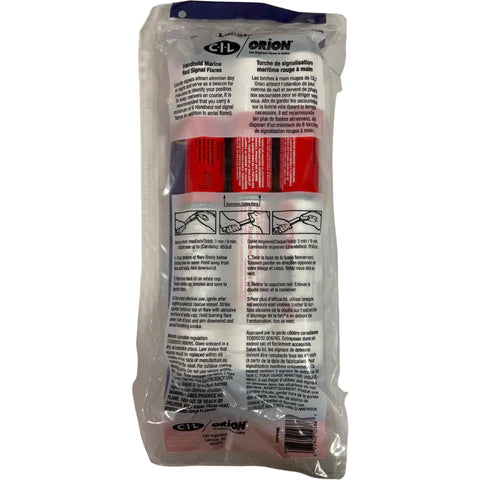 Orion Handheld Marine Red Signal Flares (3 pack) - KBM Outdoors