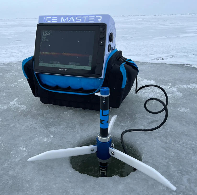 Garmin ECHOMAP or GPSMAP 9"/10" KBM Ice Master 910 Series Shuttle Bundle Combo SCREEN Option & w/ Livescope and Battery Option - KBM Outdoors