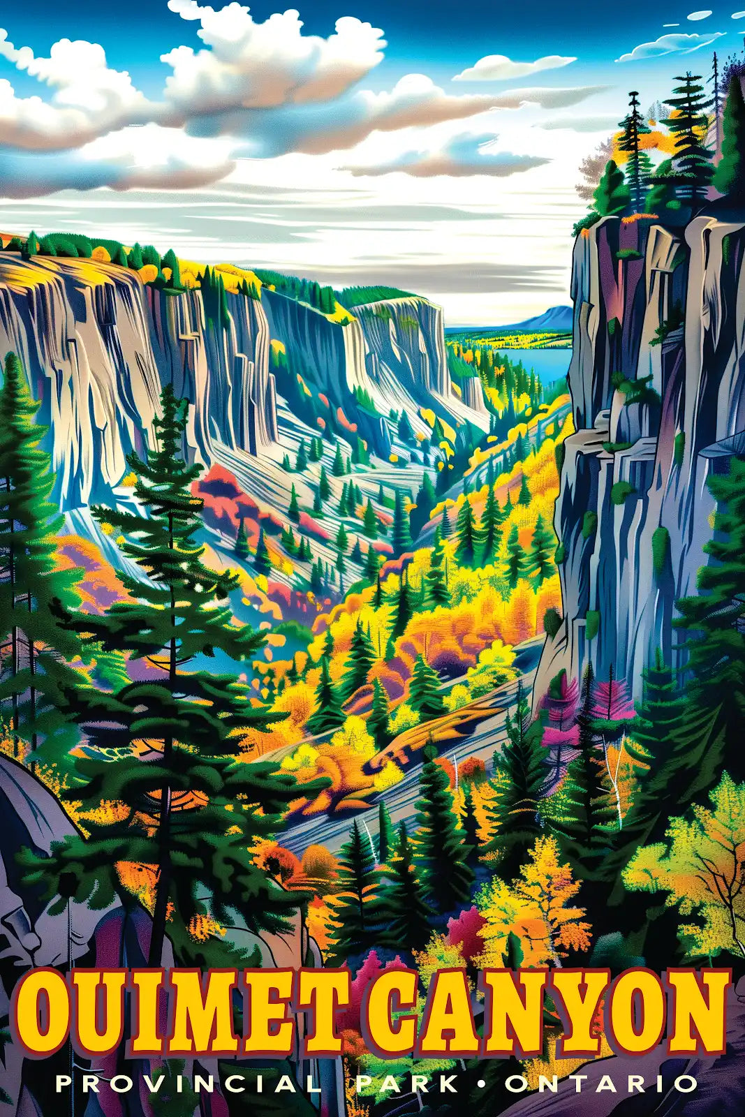 Sleeping Giant Posters 12"x18" - KBM Outdoors