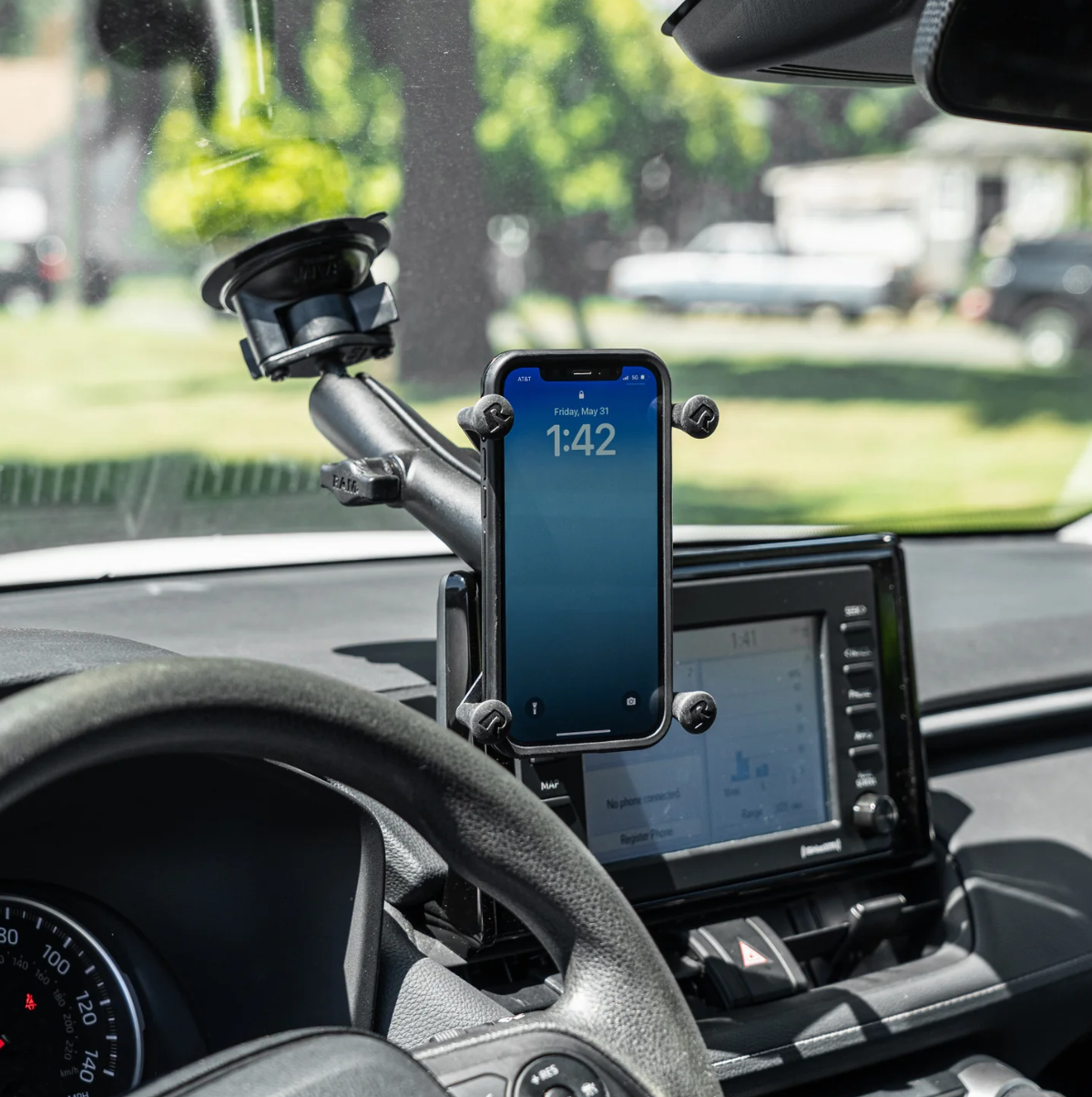 RAM Mounts - X-Grip Large Phone Holder with Ball - B Size (RAM-HOL-UN10B)