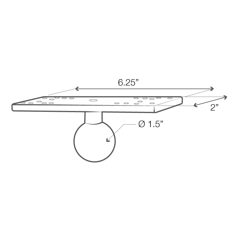 RAM Mounts - Universal Marine Electronic Ball - C Size (RAM-111B)
