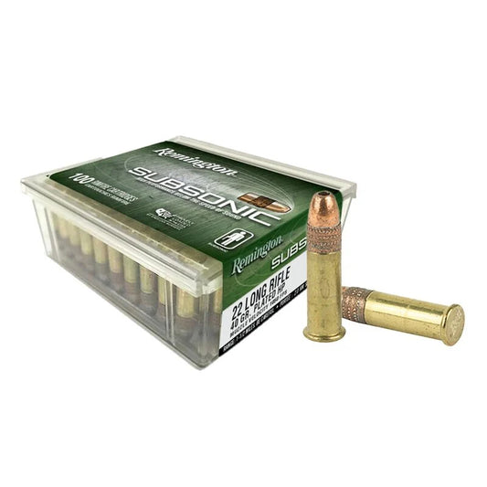 Remington 22LR 40 Grain LC CPHP Subsonic 100pk Copper Plated 105FPS - KBM Outdoors
