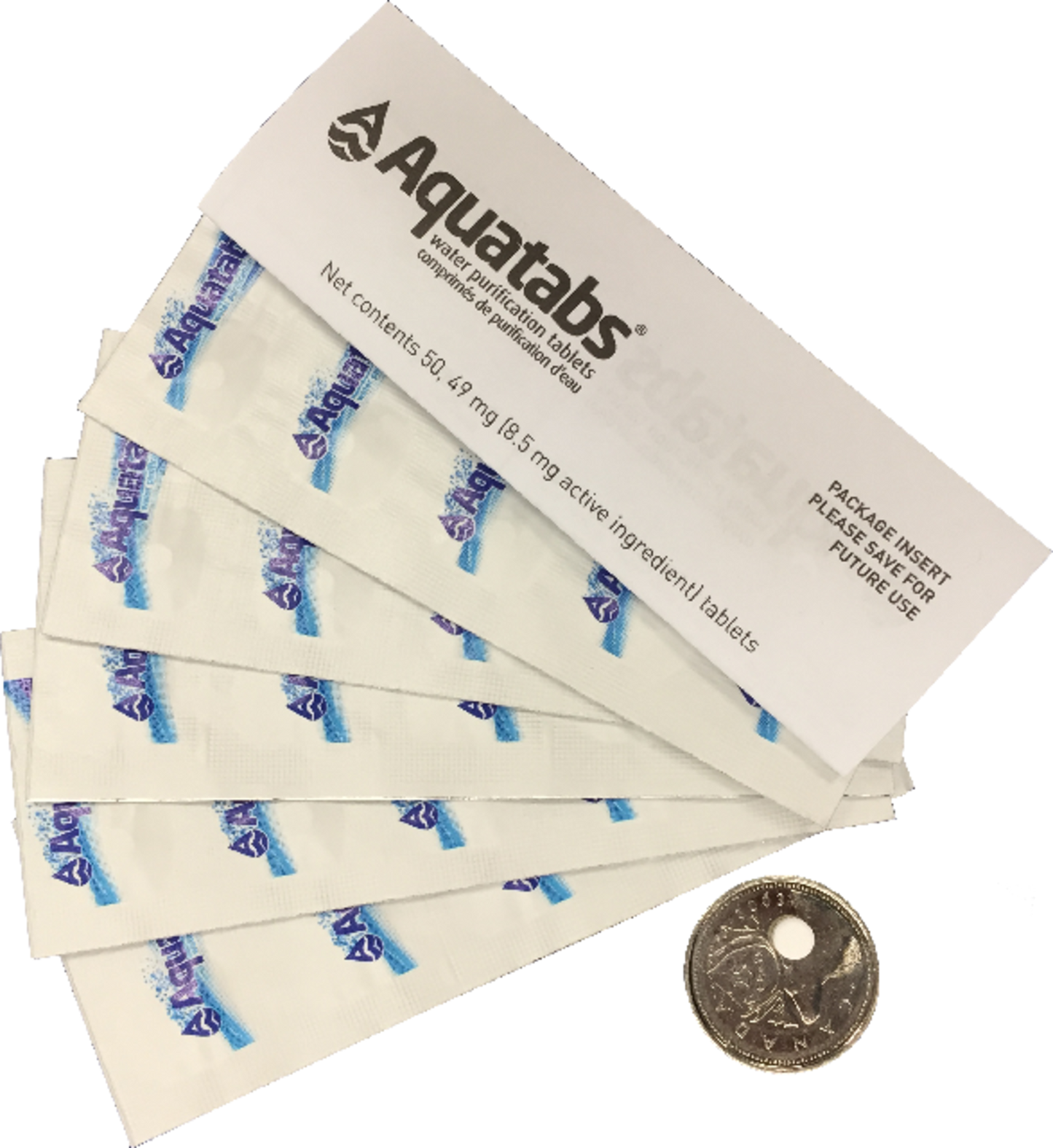 Aquatabs Water Purification Tablets, 50-pk - KBM Outdoors