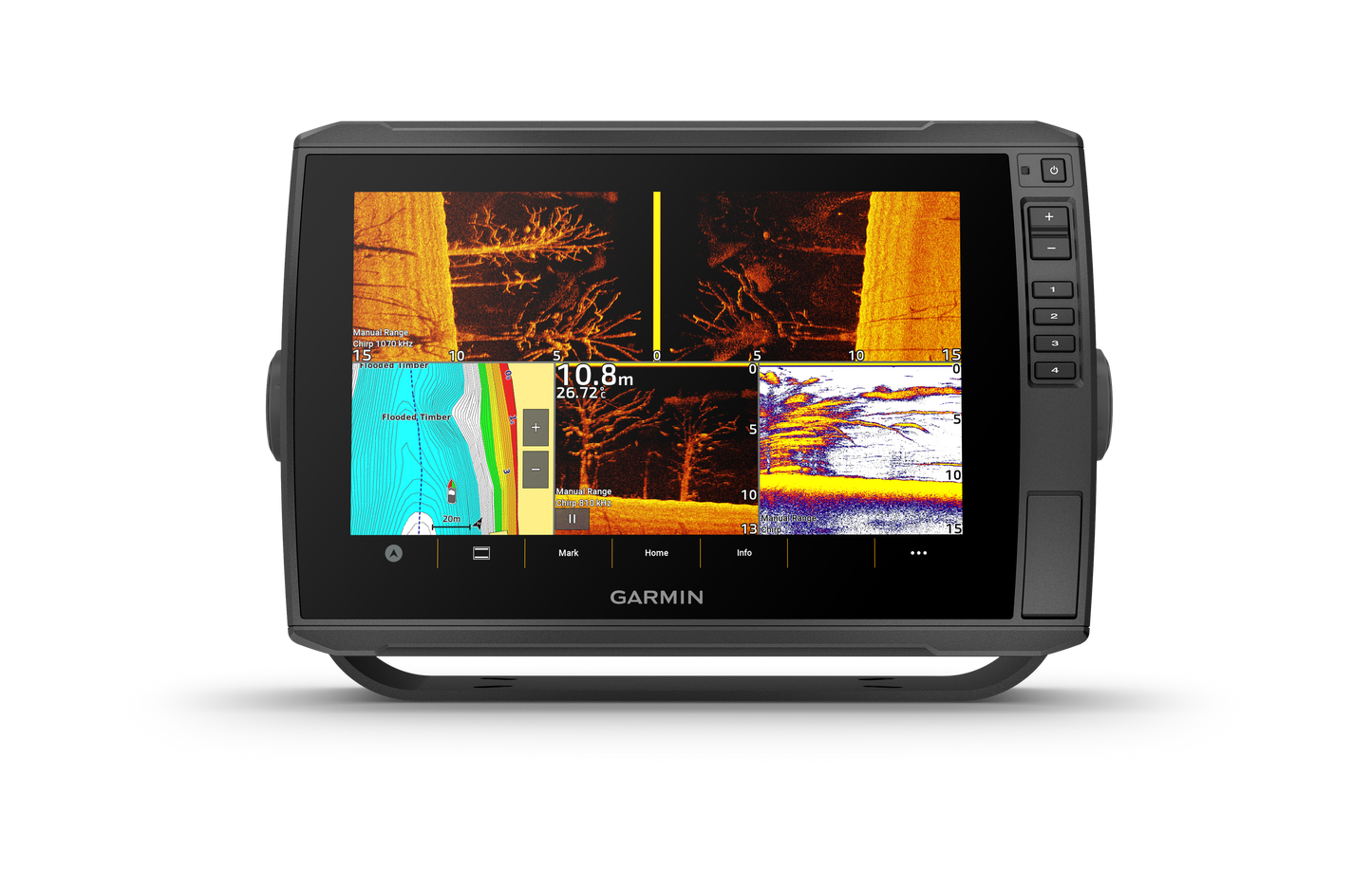 Garmin Echomap Ultra 2 106sv - 10" Chartplotter with Navionics+ & optional GT56UHD-TM Transducer (010-02880-xx)