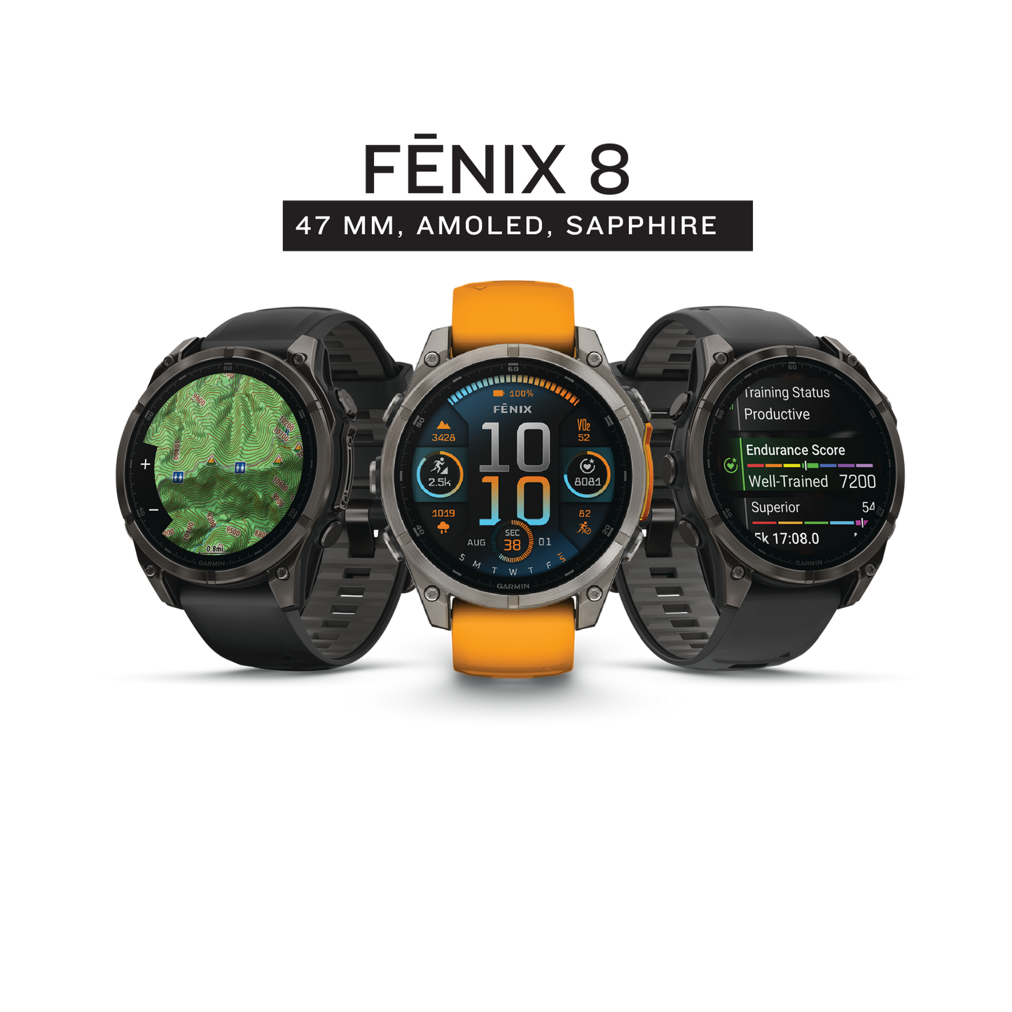 Garmin Fenix 8 – 47mm AMOLED Smartwatch (010-02904-xx)