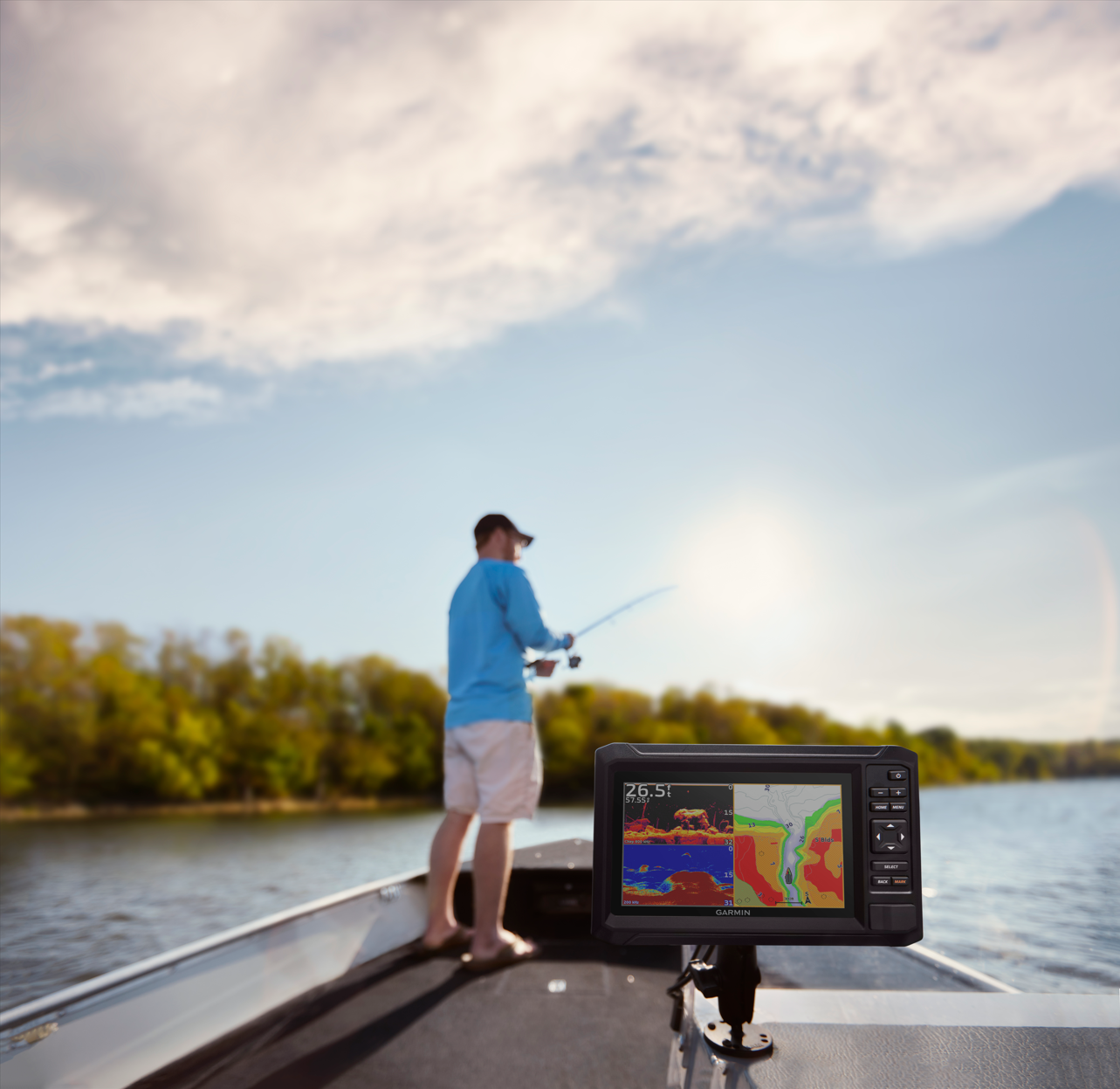 Garmin Echomap UHD2 54cv - 5" Chartplotter with GT20-TM Transducer & Navionics+ (010-02591-51)