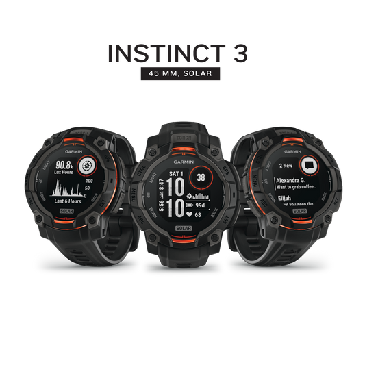 Garmin Instinct 3 - 45mm SOLAR GPS Smartwatch (010-02934-00)