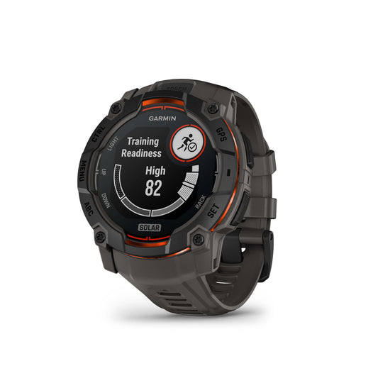 Garmin Instinct® 3 Watch 50 mm Solar (010-02935-00) Black with Charcoal Band - KBM Outdoors