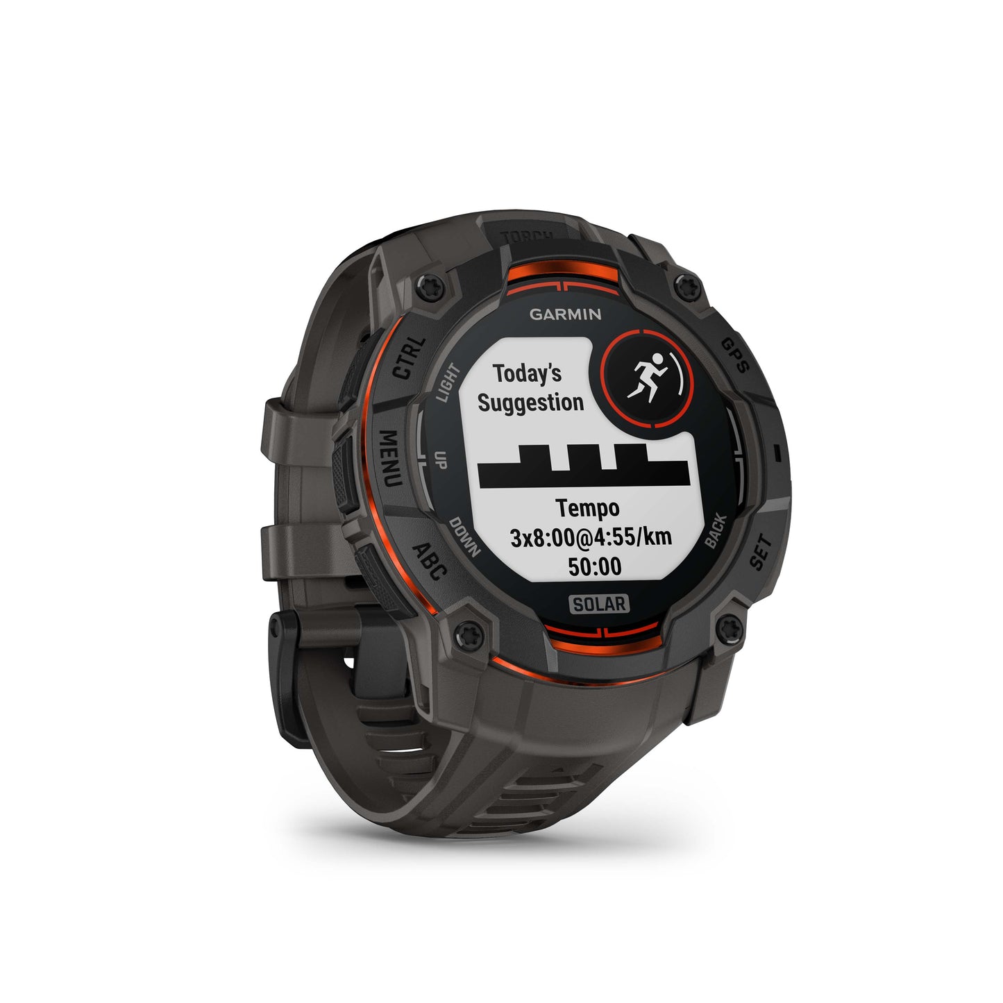 Garmin Instinct® 3 Watch 50 mm Solar (010-02935-00) Black with Charcoal Band - KBM Outdoors