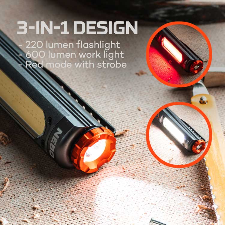 Nebo Big Larry 600 Rechargeable Work Light - KBM Outdoors