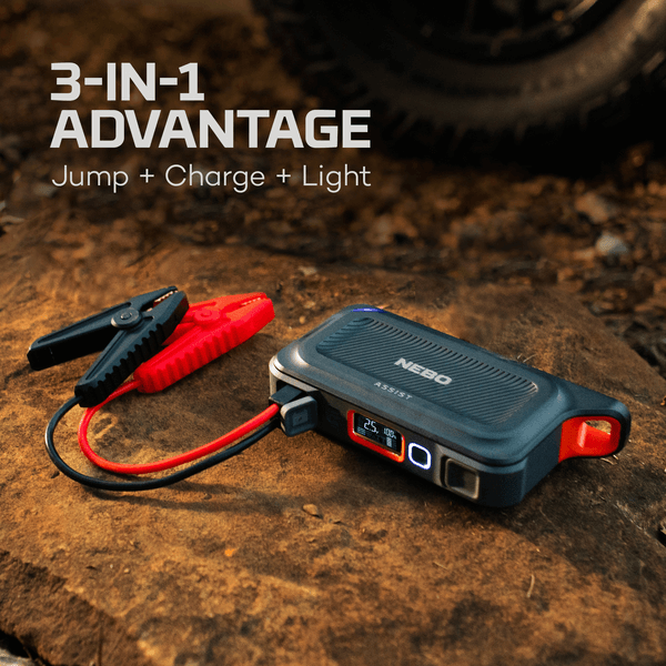 NEBO Assist Jump Starter (Jump, Power & Light) 1000Amps - KBM Outdoors