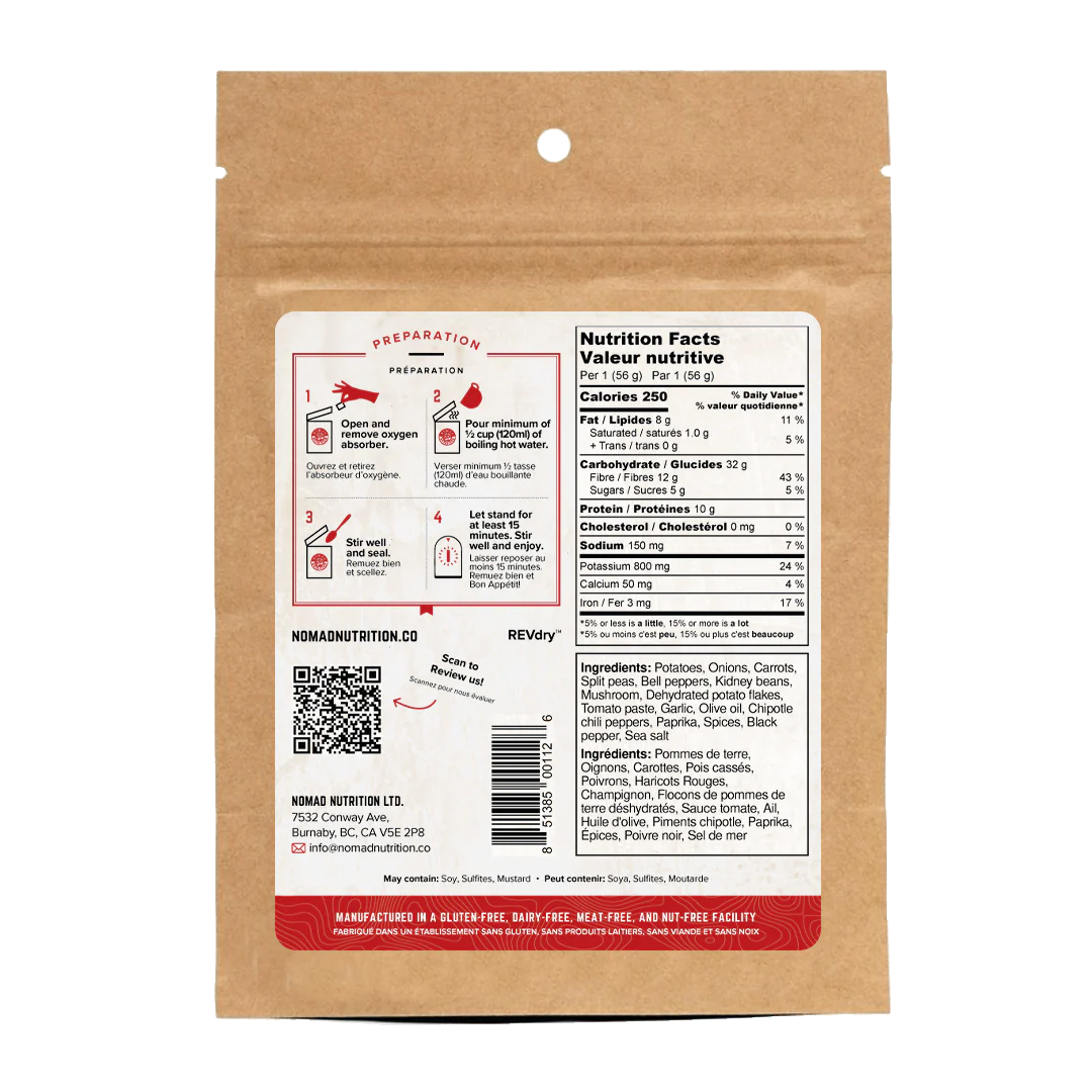 NOMAD Hungarian Goulash Food Pack 56g - KBM Outdoors