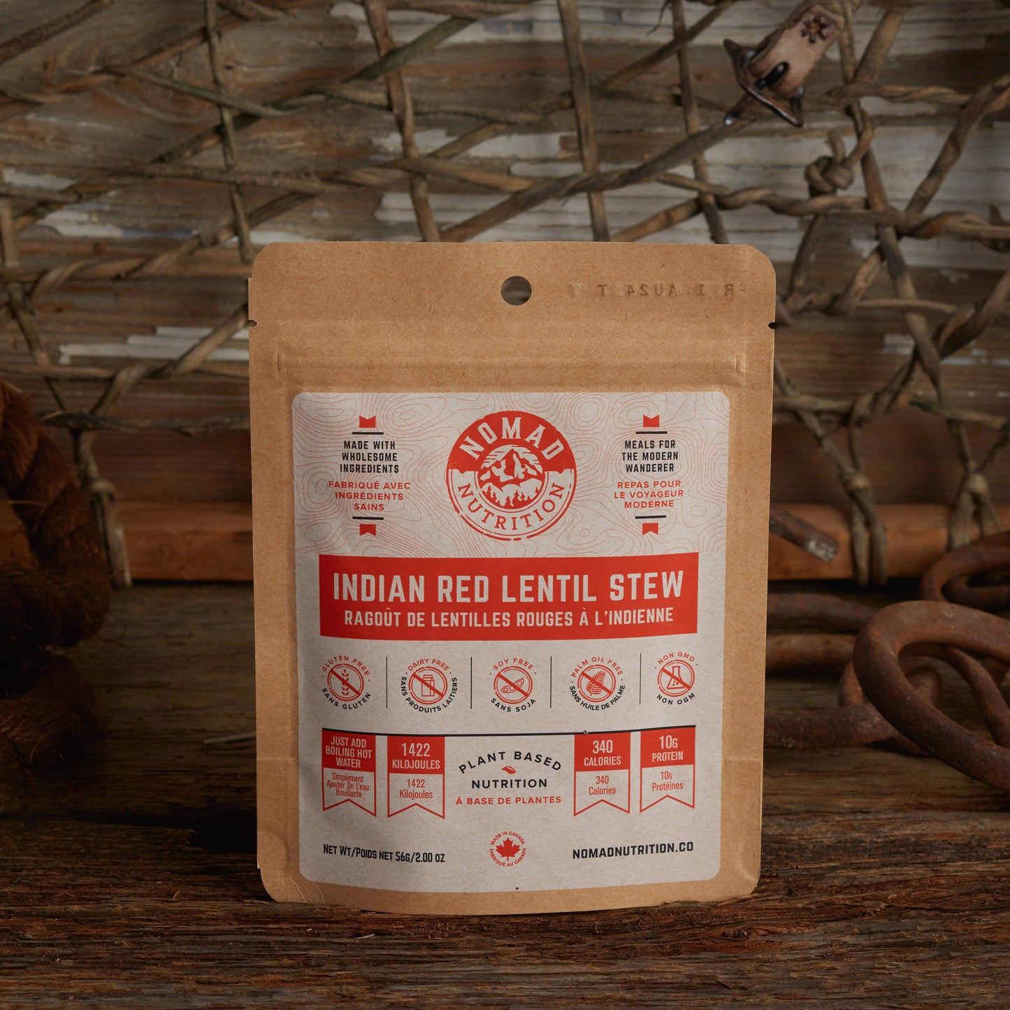 NOMAD Indian Red Lentil Stew 56 g - KBM Outdoors