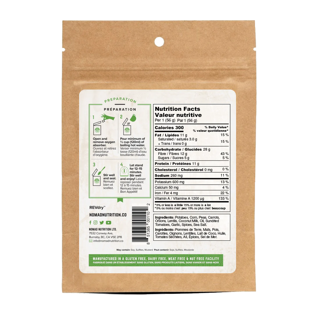 NOMAD Irish Shepherd's Pie Snack Size - KBM Outdoors