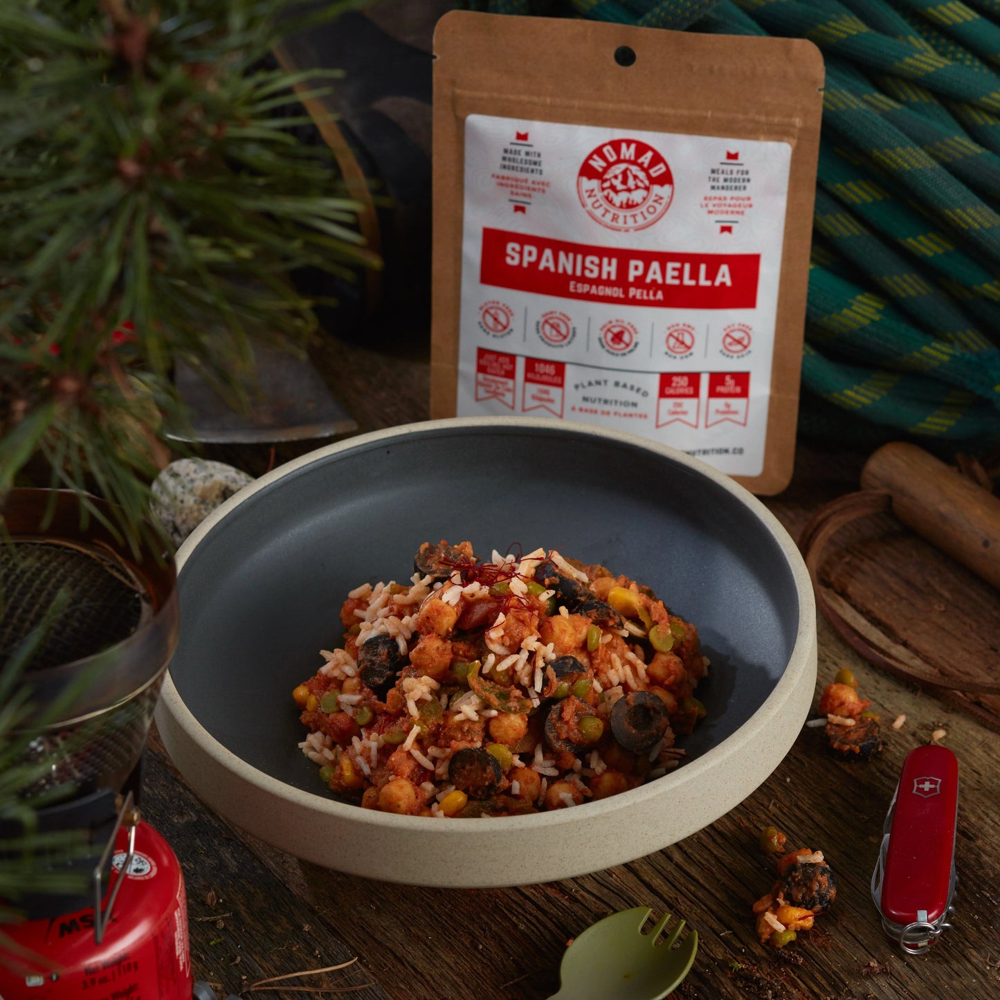 NOMAD Spanish Paella Snack Size 56g - KBM Outdoors