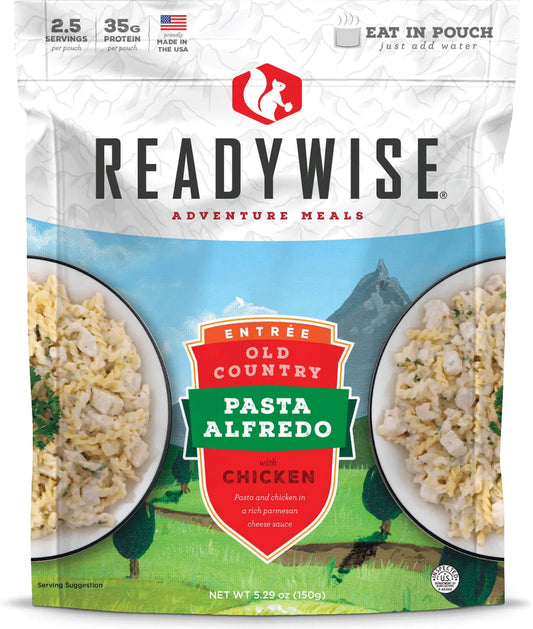 Readywise Company Alfredo with Chicken Dehydrated Food Pack - KBM Outdoors