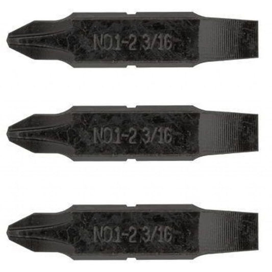 Leatherman 931024 #1-#2 Phillips & 3/16" Flat Screwdriver Bits - KBM Outdoors