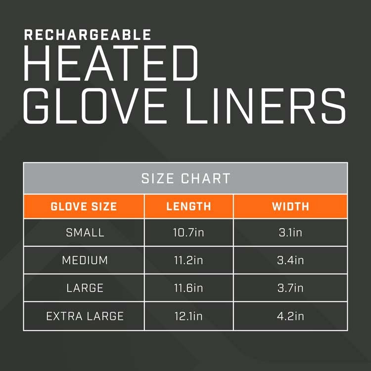 THAW Rechargeable Heated Glove Liner - KBM Outdoors