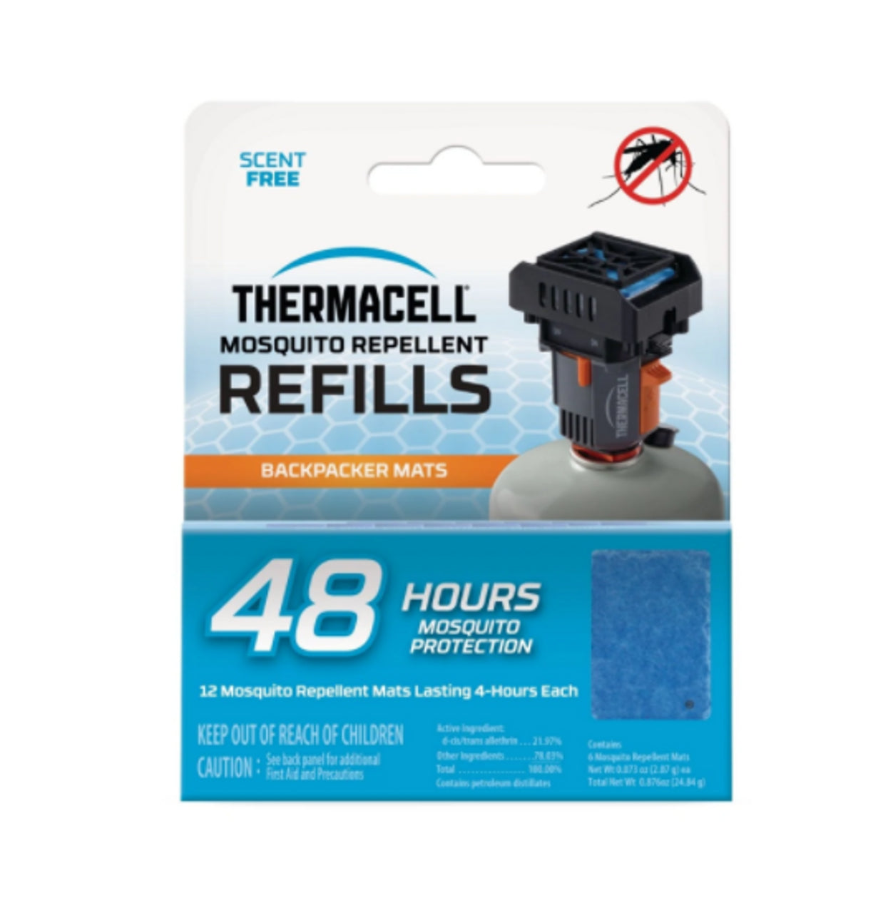 Thermacell Backpacker Mosquito Repeller Refill Mats - 48 Hours
