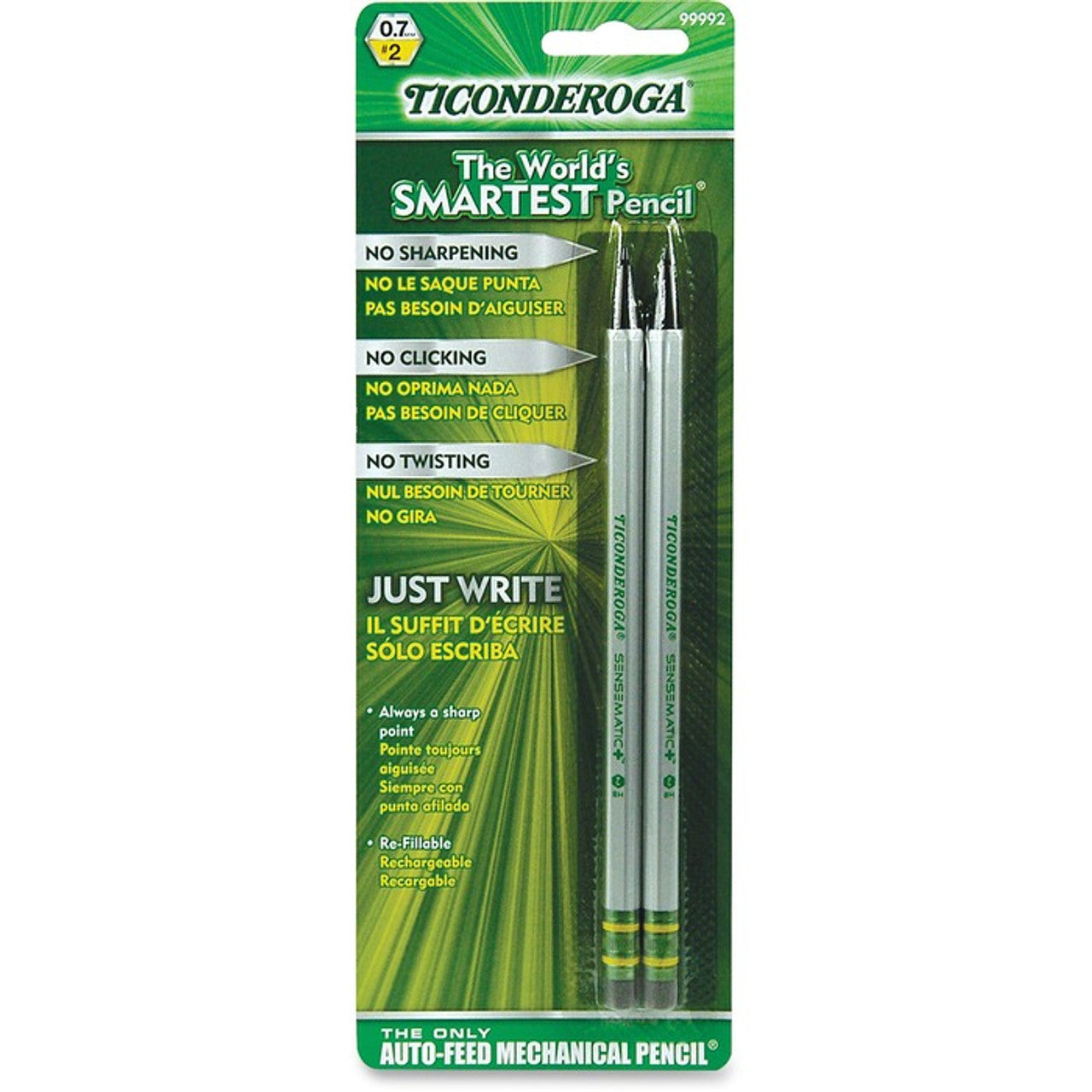 Ticonderoga Auto-Feed Mechanical Pencils - 2 / Pack - KBM Outdoors