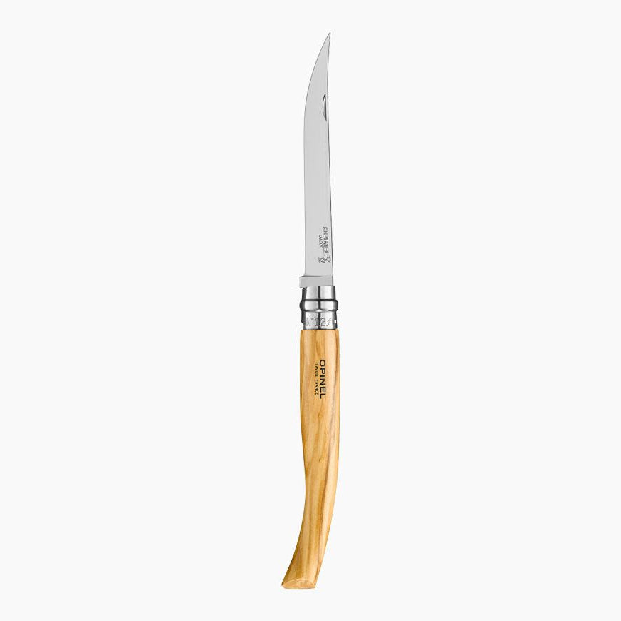 Opinel Slim Fillet Knife - Olive Tree (Various Sizes) - KBM Outdoors