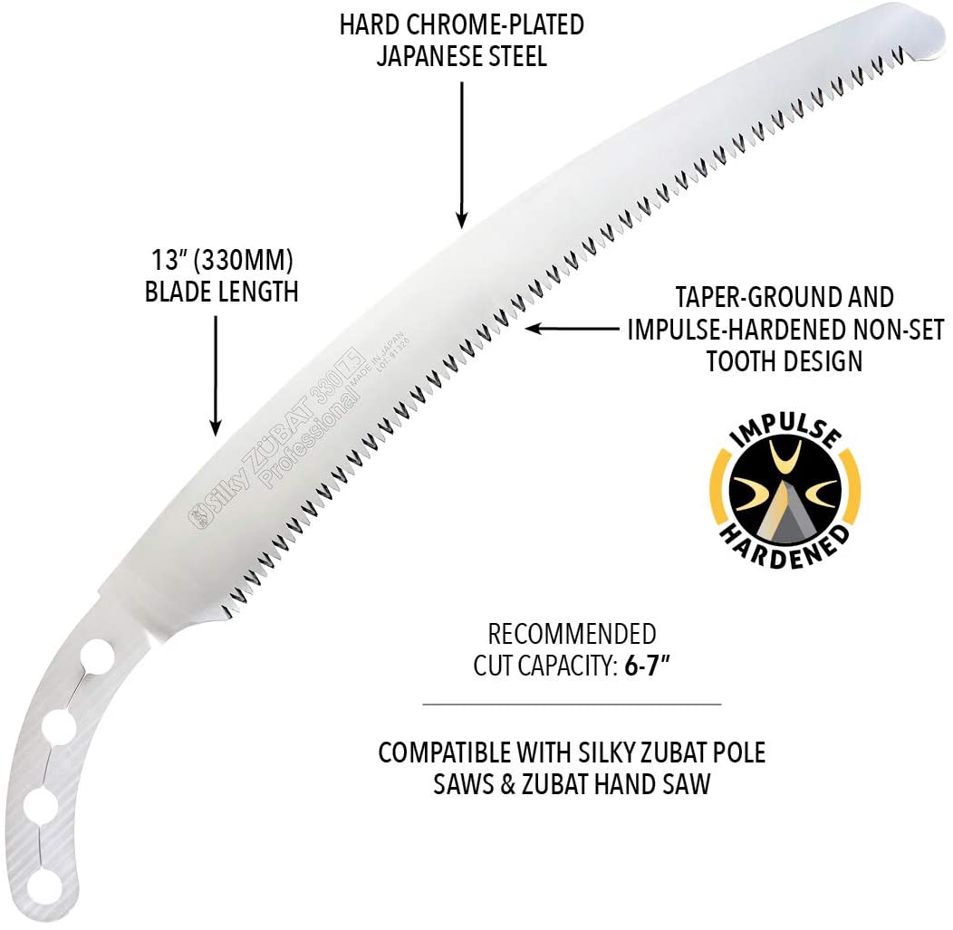 Silky Zubat Replacement Blade 330mm - Lg. Teeth - KBM Outdoors
