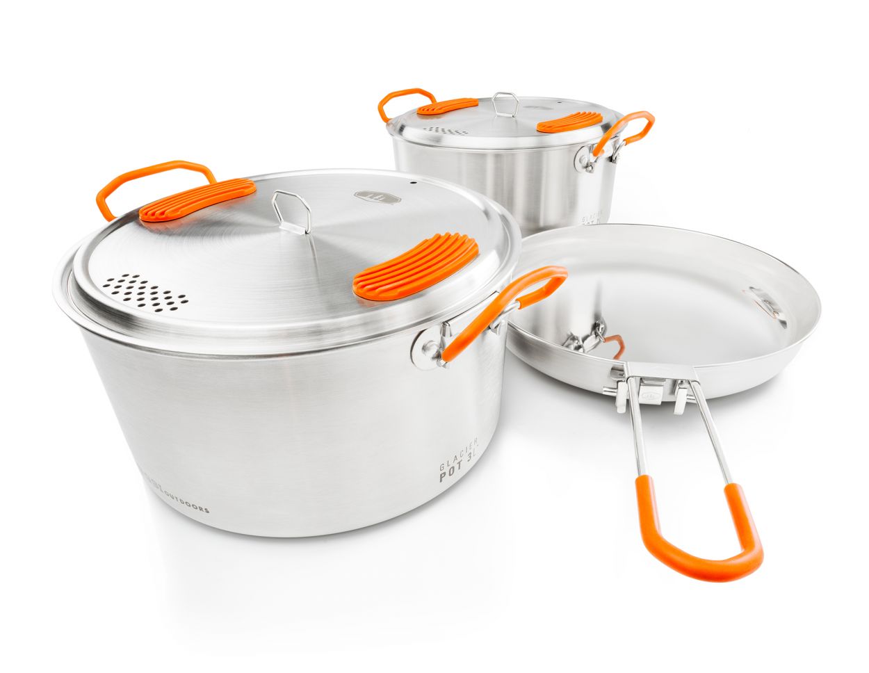 GSI Glacier Stainless Base Camper Cook Set - KBM Outdoors