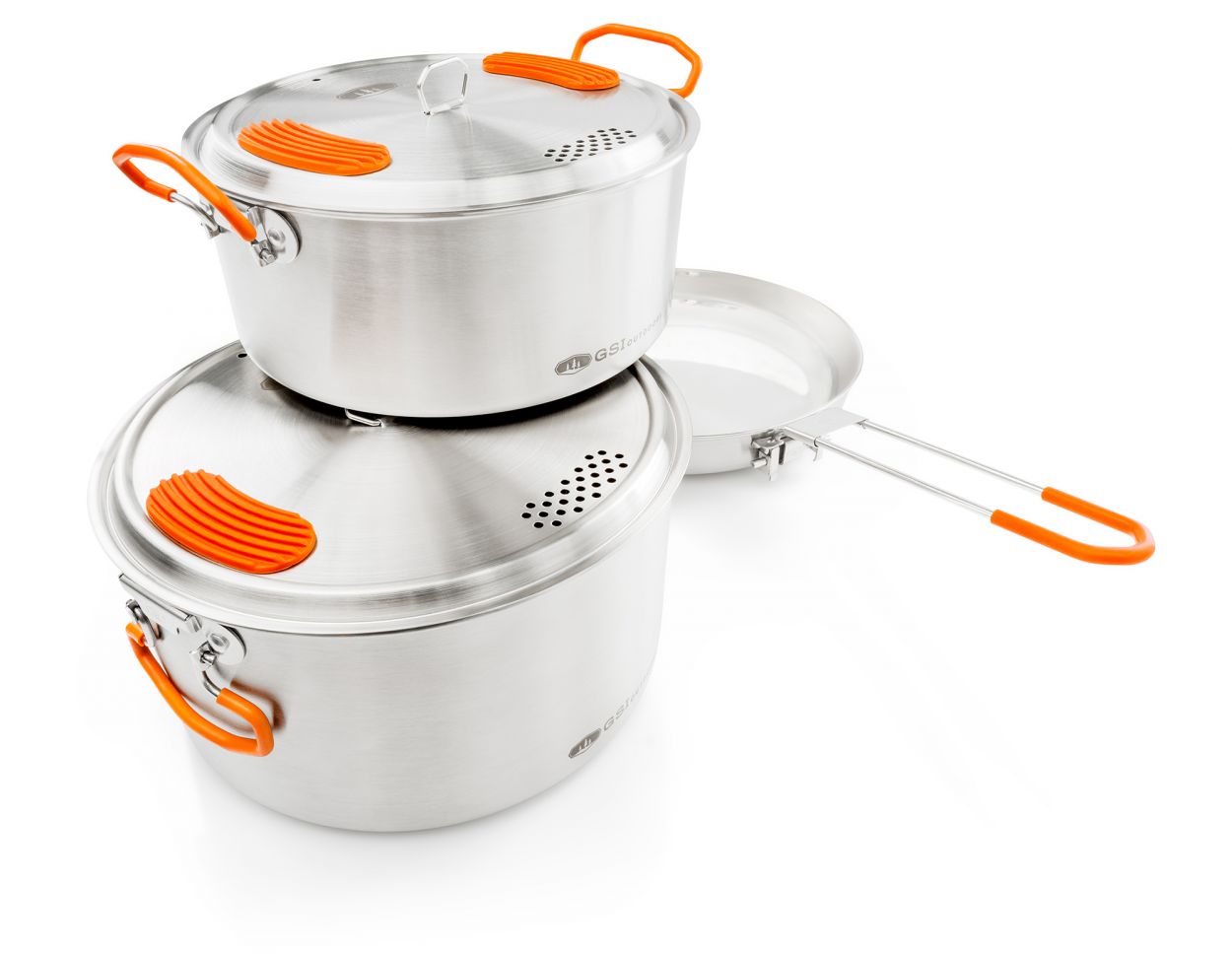 GSI Glacier Stainless Base Camper Cook Set - KBM Outdoors