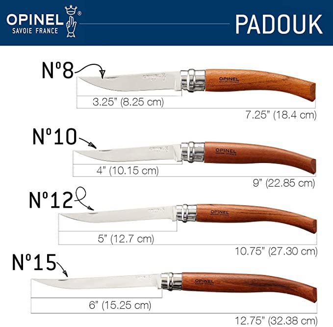 Opinel Bubinga Slim Knives (Various Sizes) - KBM Outdoors