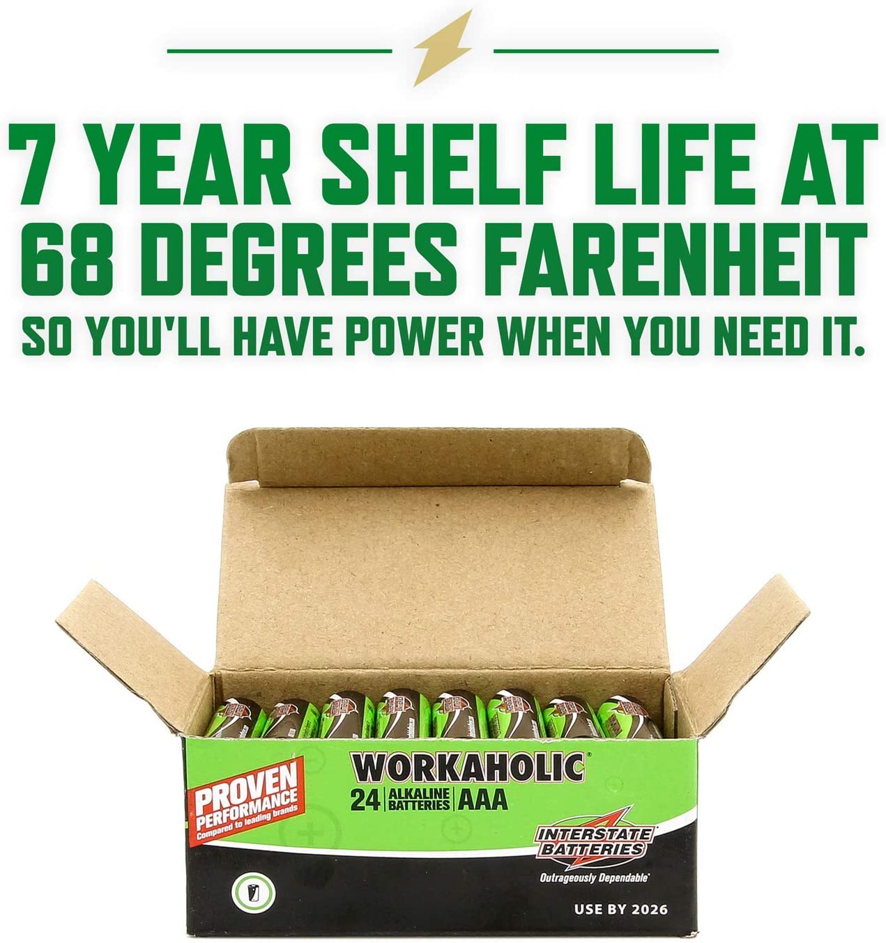 Interstate Batteries AAA All-Purpose Alkaline Battery 24 Pack - Workaholic (DRY0075) - KBM Outdoors
