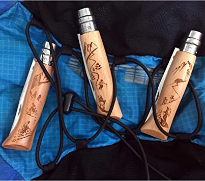 Opinel No. 8 Alpine Adventure Engraved Knives - KBM Outdoors