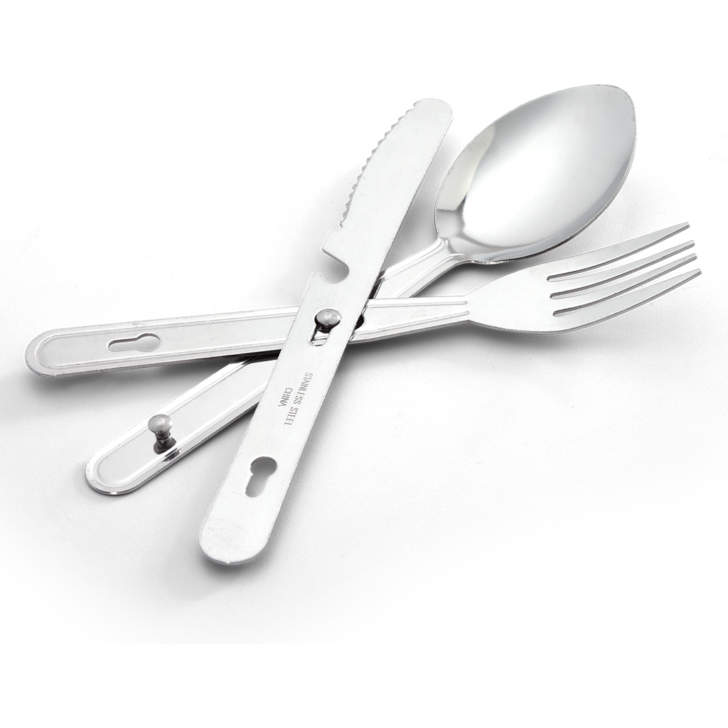Coghlans Cutlery Kit - 3 pc each set - KBM Outdoors