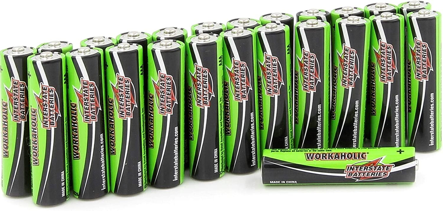Interstate Batteries AAA All-Purpose Alkaline Battery 24 Pack - Workaholic (DRY0075) - KBM Outdoors