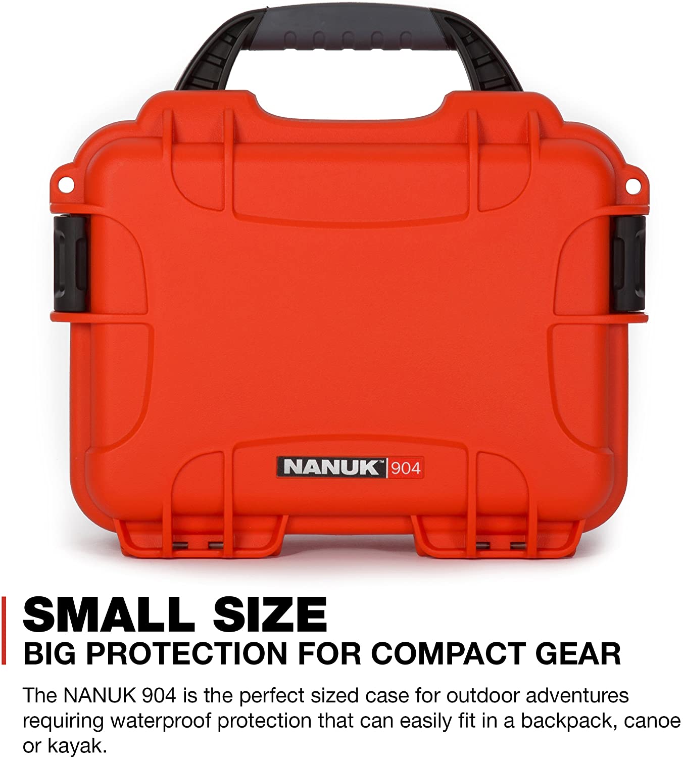 Nanuk 904 Waterproof Hard Case with Foam Insert - Orange - Made in Canada - KBM Outdoors