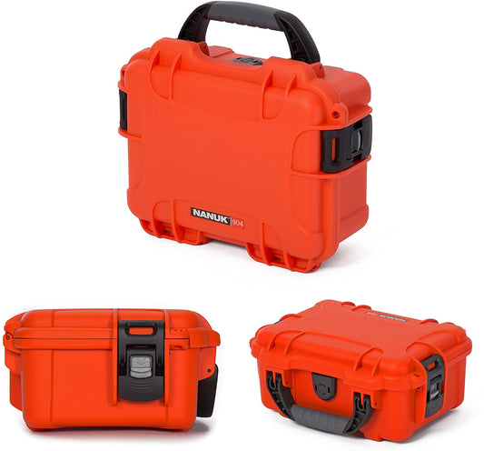 Nanuk 904 Waterproof Hard Case with Foam Insert - Orange - Made in Canada - KBM Outdoors