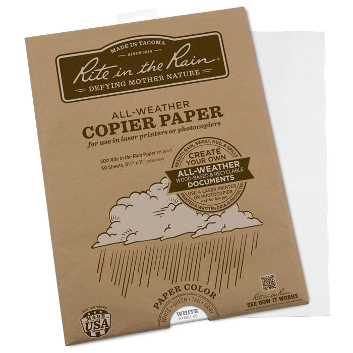Copier Paper - White No. 8511-50 50 sheets - KBM Outdoors