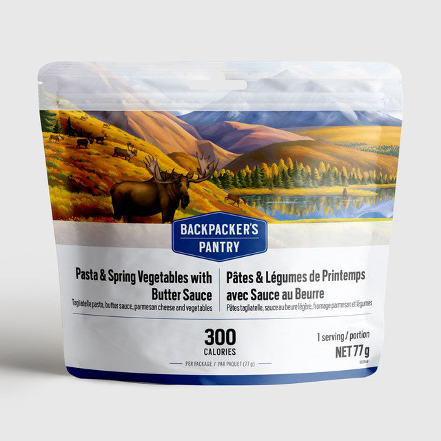 Backpackers Pantry - Pasta & Spring Vegetables with Butter Sauce - KBM Outdoors
